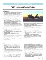 F-22A – Advanced Tactical Fighter - DOT&E