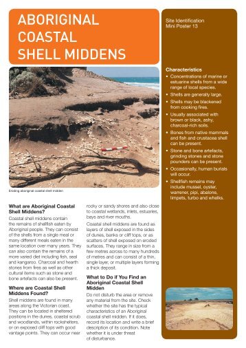 ABORIGINAL COASTAL SHELL MIDDENS