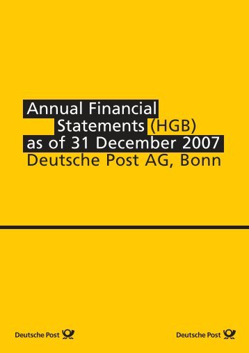 Annual Financial Statements - Deutsche Post DHL