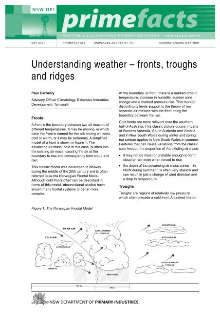 Understanding weather - fronts, troughs and ridges - NSW ...