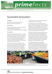 Sustainable horticulture - NSW Department of Primary Industries ...