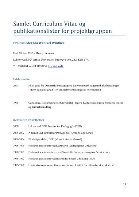 Bevægelige søskendeskaber - Institut for Uddannelse og ...