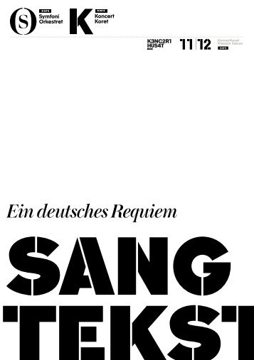 Hent sangtekster til: "Brahms: Ein deutsches Requiem" - DR