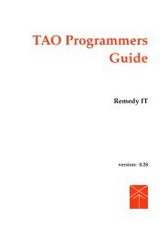 TAO Programmers Guide - Distributed Object Computing (DOC ...