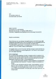 A.6. Brief over Vastgestelde dienstregeling ... - Provincie Drenthe