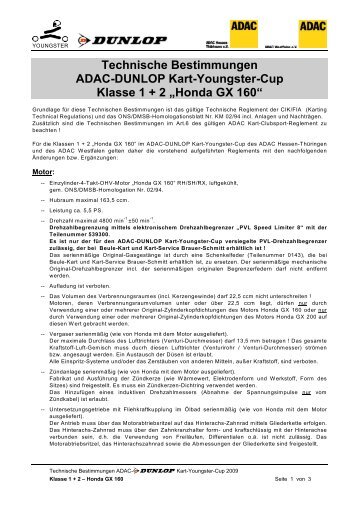 Technische Bestimmungen ADAC-DUNLOP Kart-Youngster-Cup ...