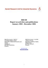 The DRUID Annual Report 2002-2004 - Druid: Home
