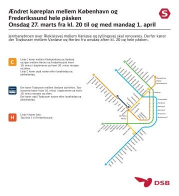 Ændret køreplan mellem København og Frederikssund hele ... - DSB