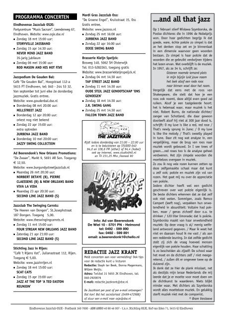 Programma Concertenen Ein