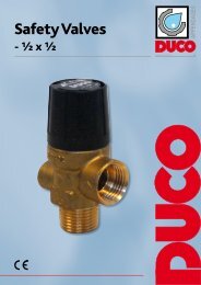 Safety Valves - Duco