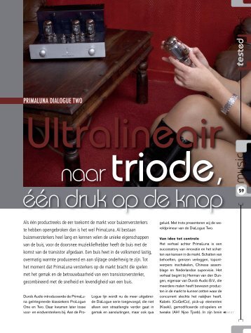 één druk op de knop - Durob Audio