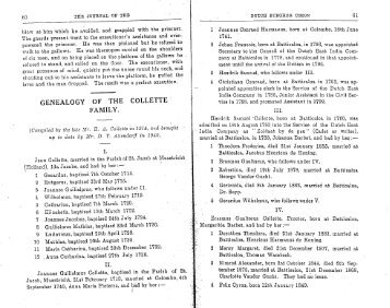 GENEALOGY OF THE COLLETTE FAMILY. - Dutch Burgher Union