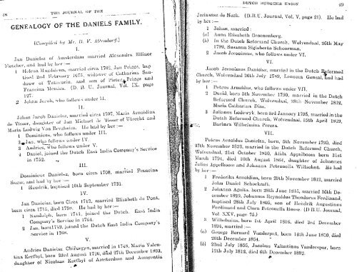 JDBU 1938 Vol 28 No 1 p48-56 - Daniels Ancestry - Dutch Burgher ...