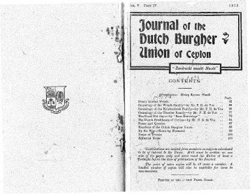 Part 4 - Dutch Burgher Union