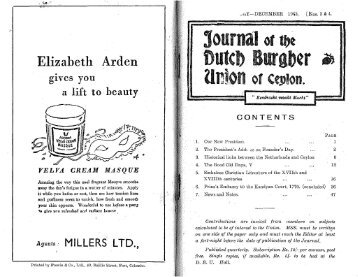 Elizabeth Arden - Dutch Burgher Union of Ceylon