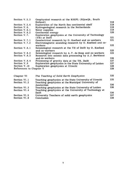 History of Geophysical Research in The Netherlands ... - DWC - KNAW