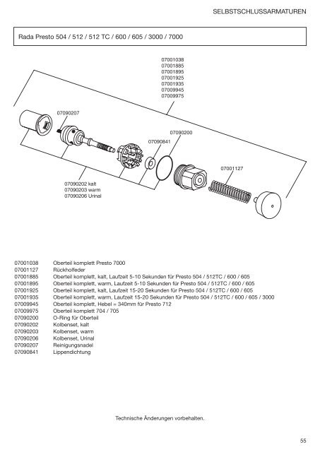 ERSATZTEILkATALog