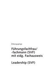 Führungsfachfrau/ -fachmann (SVF) mit eidg ... - EB Zürich