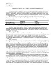 Damascene Process Report - ECE