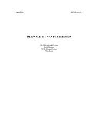 kwaliteit van PV-systemen - Ecn