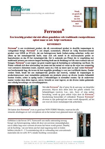 Ferrocon - Eco-logisch