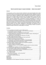 Rainer Bartel Social economic issues in sexual orientation – where ...