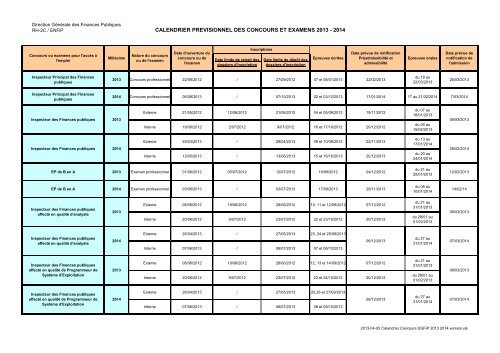 Calendrier Concours Dgfip 2022 – Calendrier Kiko 2022