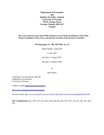 PDF file - Department of Economics - University of Toronto