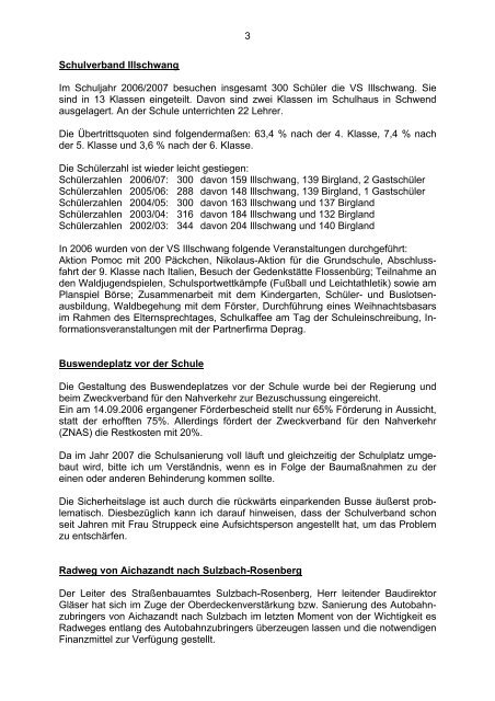 Gemeinde Illschwang Gemeindebrief 2006