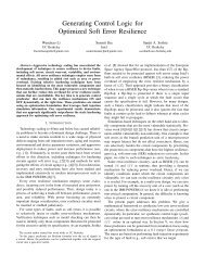 Generating Control Logic for Optimized Soft Error Resilience