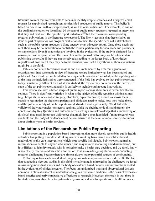 5. Public Reporting as a Quality Improvement Strategy