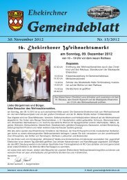 Gemeindeblatt - Ehekirchen