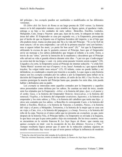 María D. Bollo-Panadero eHumanista: Volume 7, 2006 86 La ...