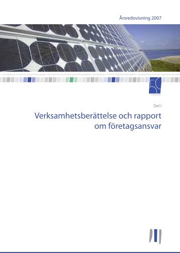 Årsredovisning 2007 - European Investment Bank
