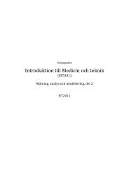 Introduktion till Medicin och teknik - EIT