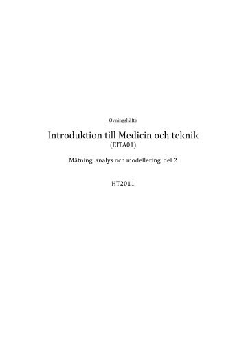 Introduktion till Medicin och teknik - EIT