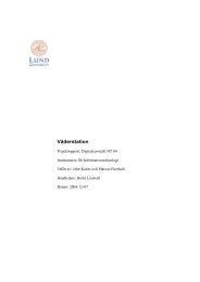 Ladda ner rapporten... - EIT - Lunds Tekniska Högskola