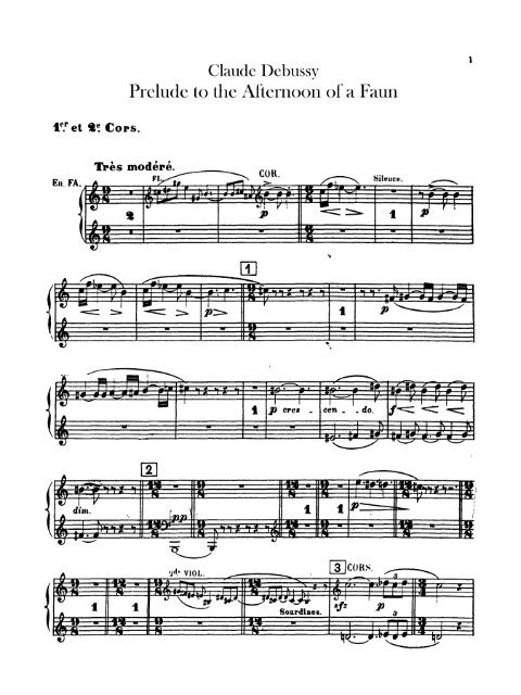 Claude Debussy Prelude to the Afternoon of a Faun - El Atril
