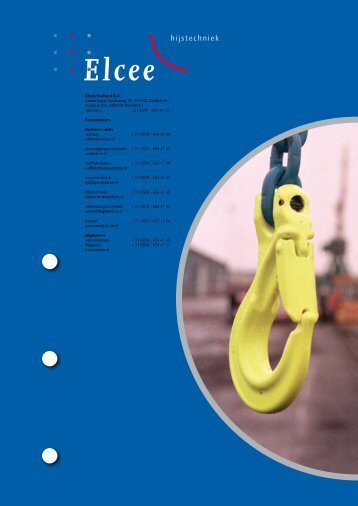 +31 (0)78 - 654 47 77 Fax - Elcee