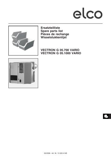 Ersatzteilliste Spare parts list Pièces de rechange ... - Elco