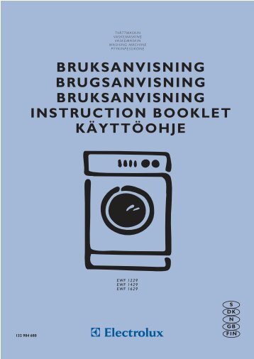 BRUKSANVISNING BRUGSANVISNING ... - Electrolux