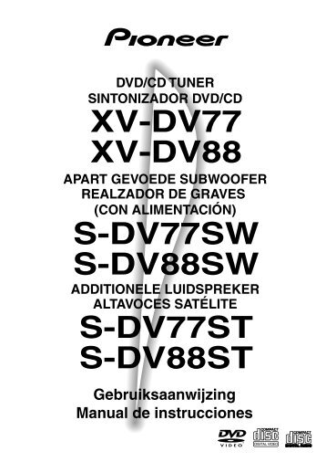 XV-DV77 XV-DV88 S-DV77SW S-DV88SW S-DV77ST S-DV88ST