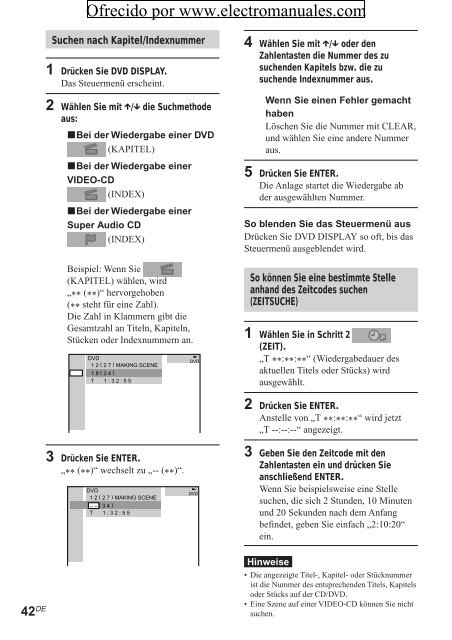 2 Wählen Sie mit - Electromanuals.org