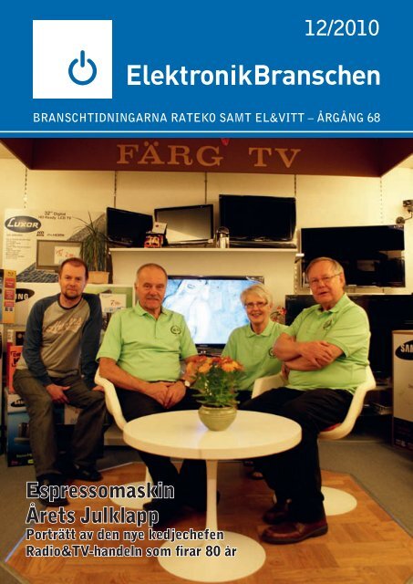 12/2010 Espressomaskin Årets Julklapp - Elektronikbranschen