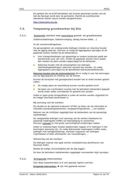 Algemene Veiligheidsinstructies Kabels - Elia