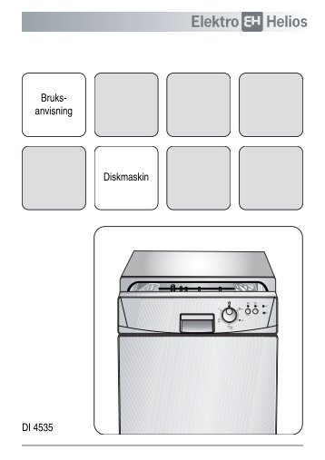 Bruks- anvisning Diskmaskin DI 4535 - Elon