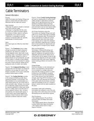 Cable Terminators and Conduit Sealing Bushings - Emerson ...