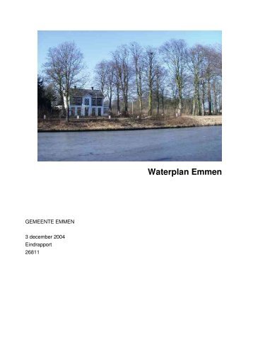 Waterplan Emmen - Gemeente Emmen