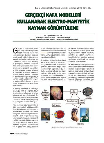 gerçekçi kafa modelleri kullanarak elektro-manyetik kaynak ... - emo