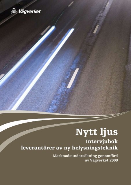 Nytt ljus, intervjubok med leverantörer av ny belysningsteknik